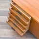 Teak sideboard with grooved drawers, 1960s.