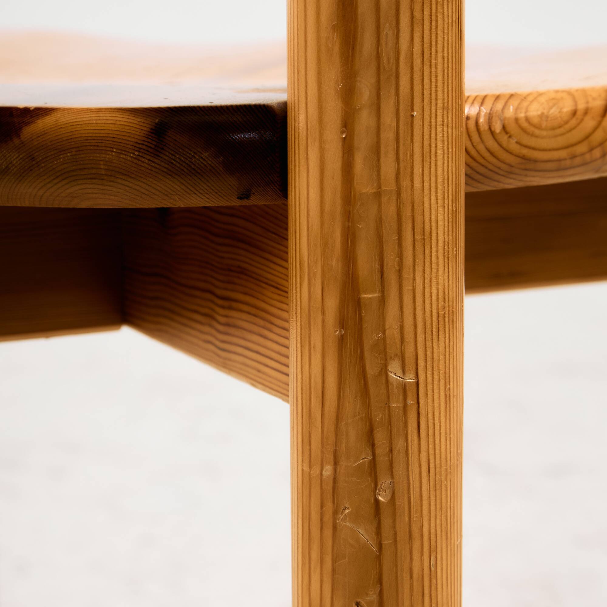 Pine dining set by Rainer Daumiller for Hirtshals Savvaerk, Set of 7