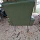 Green skai armchair 1950 1960