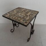 Vintage sidetable with tiles 1960's