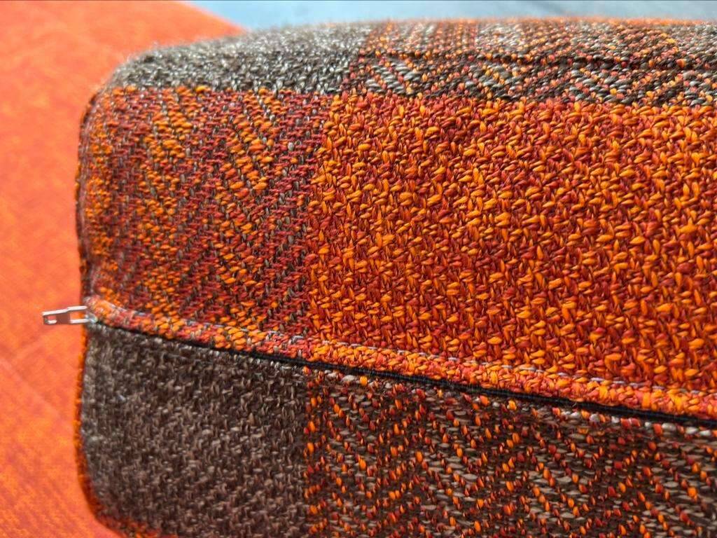 Chairperson / sofa / vintage orange sofa bed for 2 people