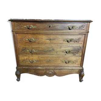 Louis XV style walnut dressing table