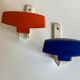Product BHV pair of metal and plastic pads 1970