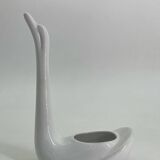 Cache pot en céramique en forme de cygne