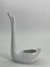 Ceramic pot cover in the shape of a swan