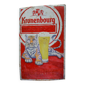 Plaque Tole Pub Kronenbourg