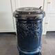 Vintage "Le Non Pareil" cast iron blue enamel pan – Upcycled to bioethanol