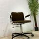Chaise de bureau vintage avec finition chromée
