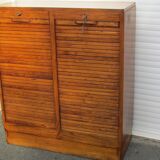 Double curtain binder, 1950-1960 in oak