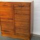 Double curtain binder, 1950-1960 in oak