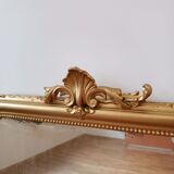 Antique mirror with pediment 119x99 cm