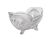 Antique cut glass fruit bowl