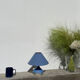 Vintage blue ceramic lamp