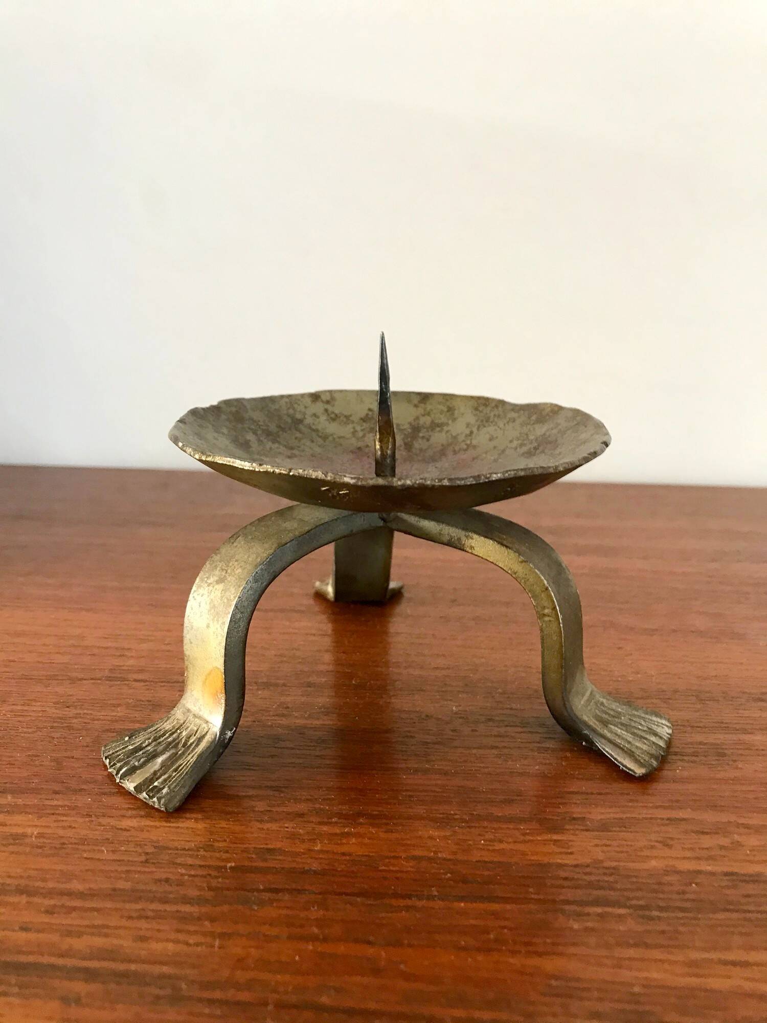 Vintage wrought iron candle holders from the 70s