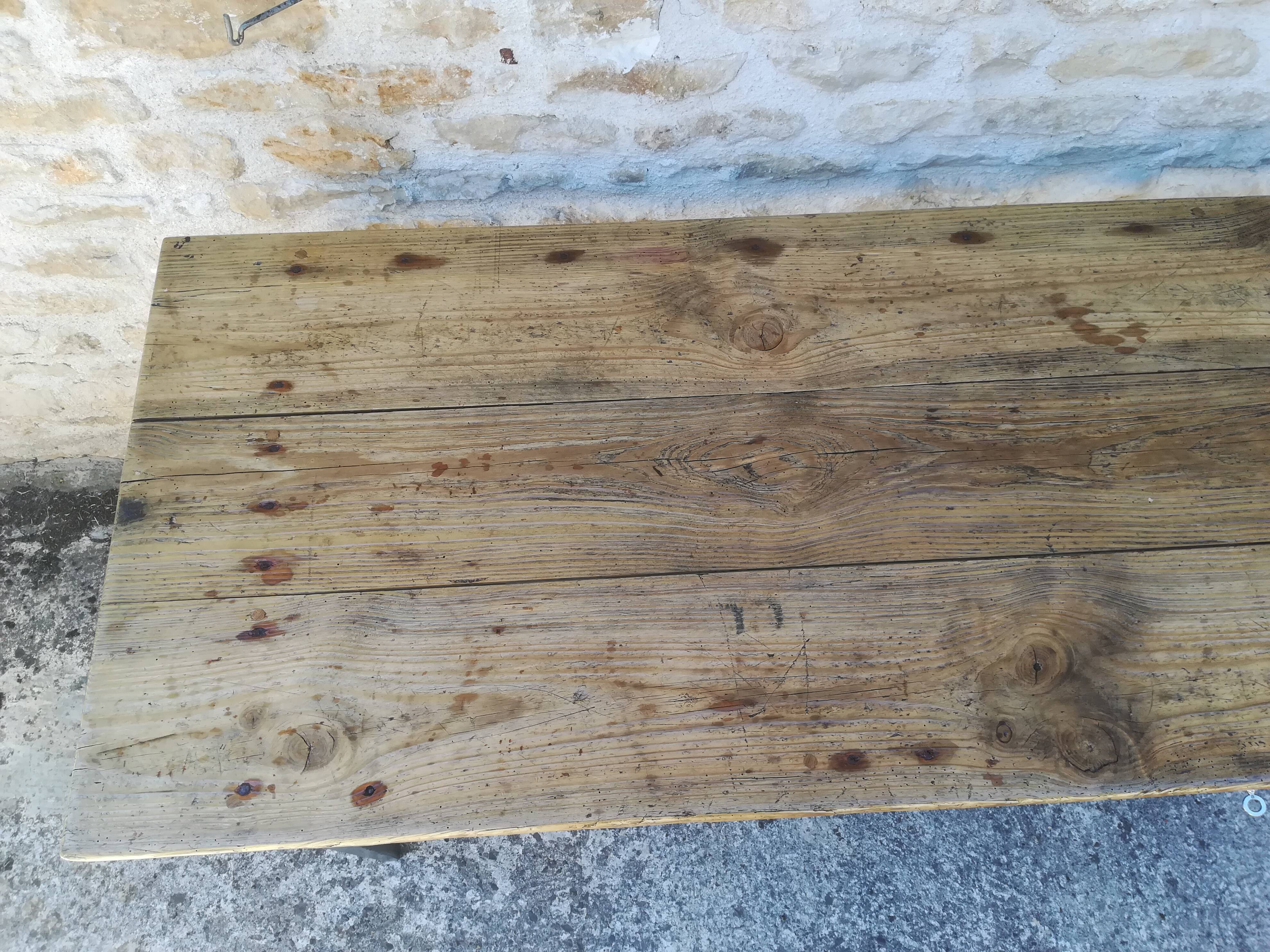 Farm table of 227 cm