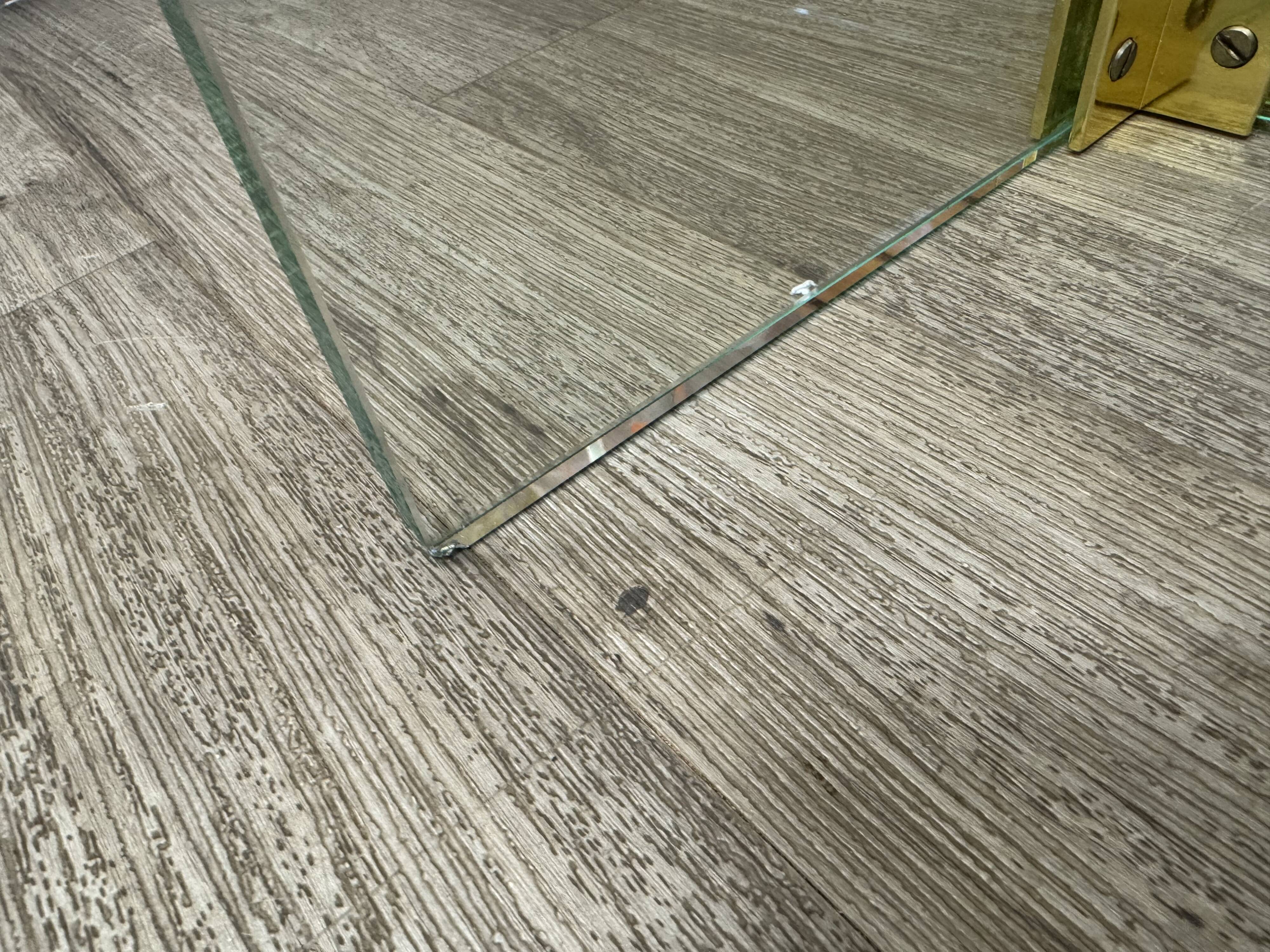 Vintage glass coffee table 70s