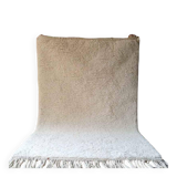 Thick white Berber carpet made of wool, BENI OUARAIN
