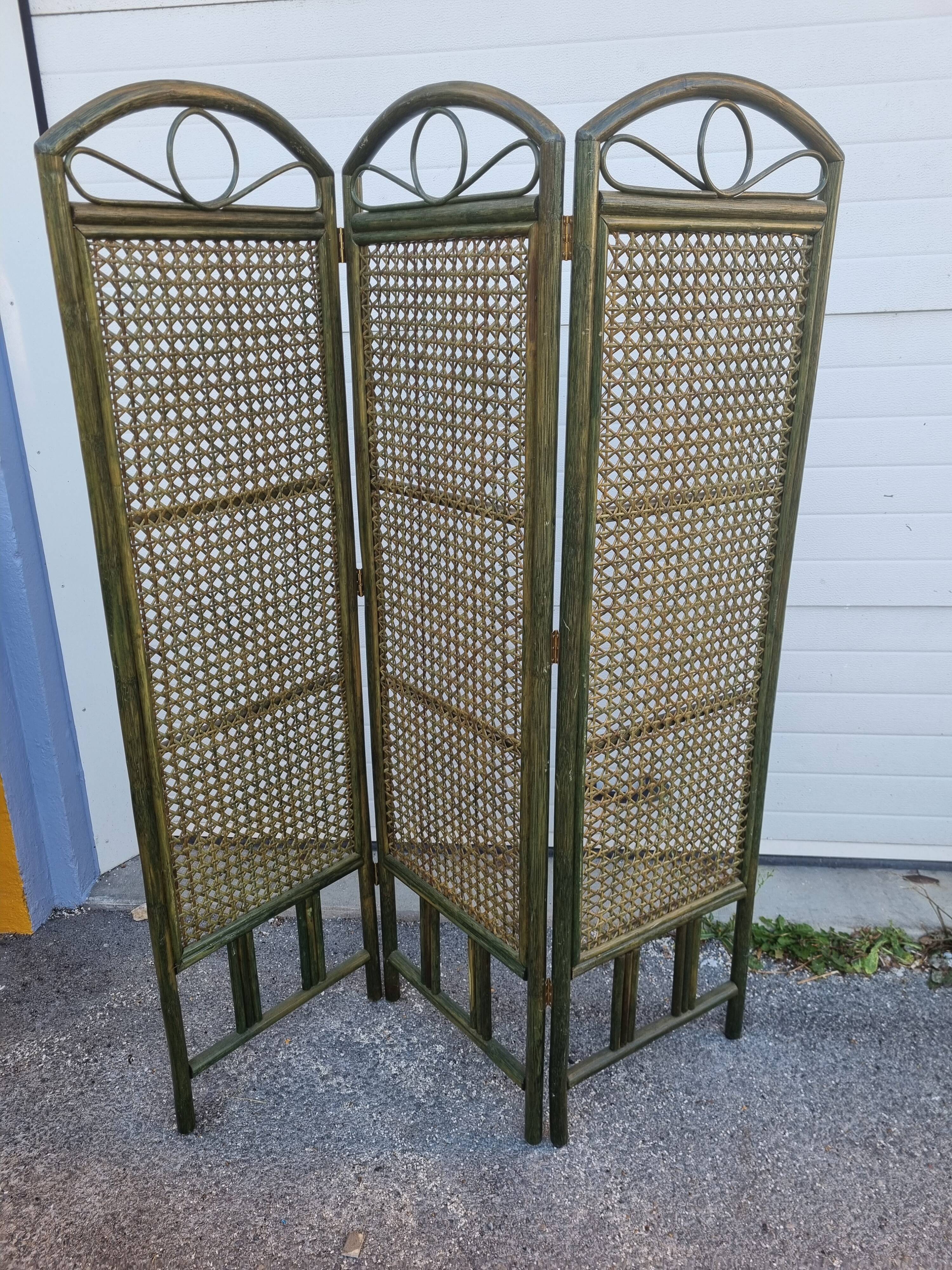 Rattan screen from 1980