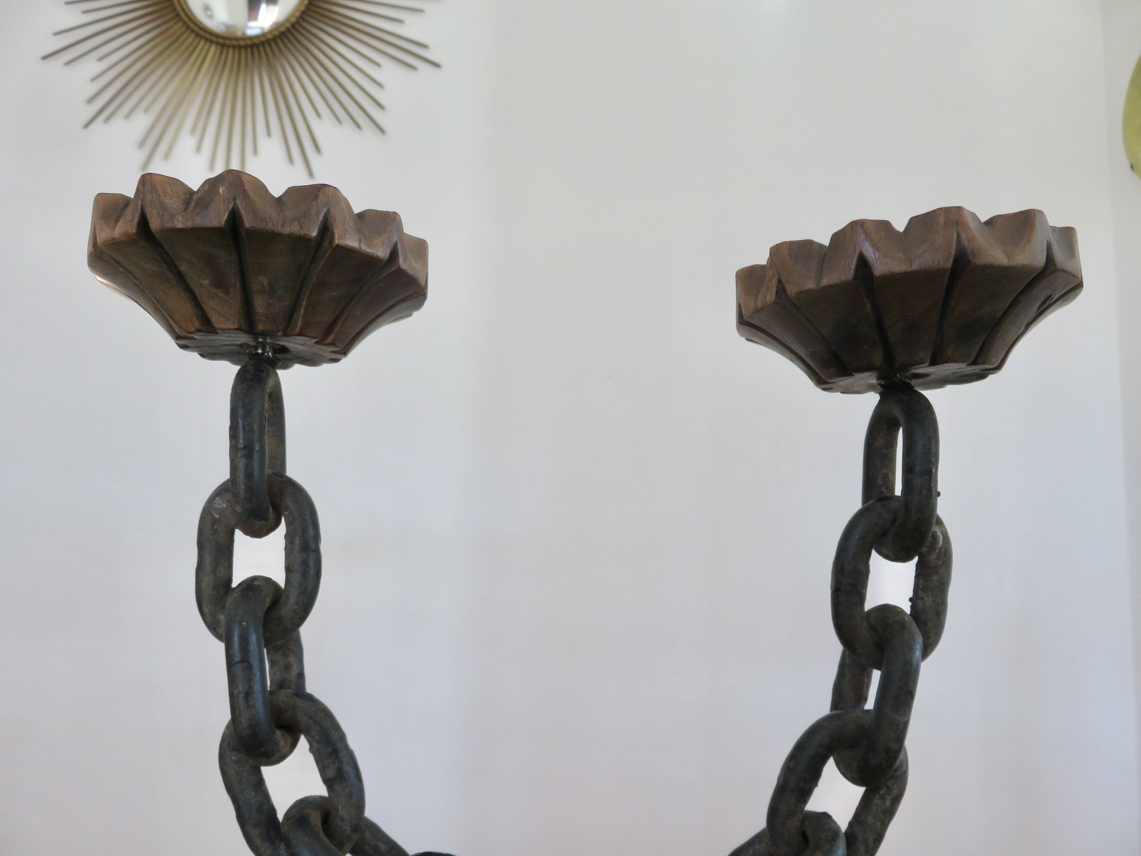 Brutalist pair of candlesticks, 1930s
