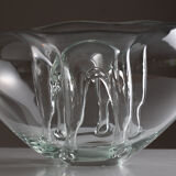 Vase ikebana en verre design années 1970 Dragan drobnjak