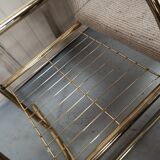 Bench armchair furniture chrome gold 70s