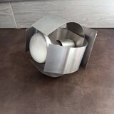 Stainless steel wall light from the 70s