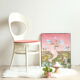 Baumann Seagull chair from the 70s in white lacquered wood and velvet