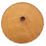 70s wicker pendant light