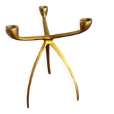 Vintage 1970 "Spider" Tripod Chandelier from De Bijenkorf - Gold Space Age