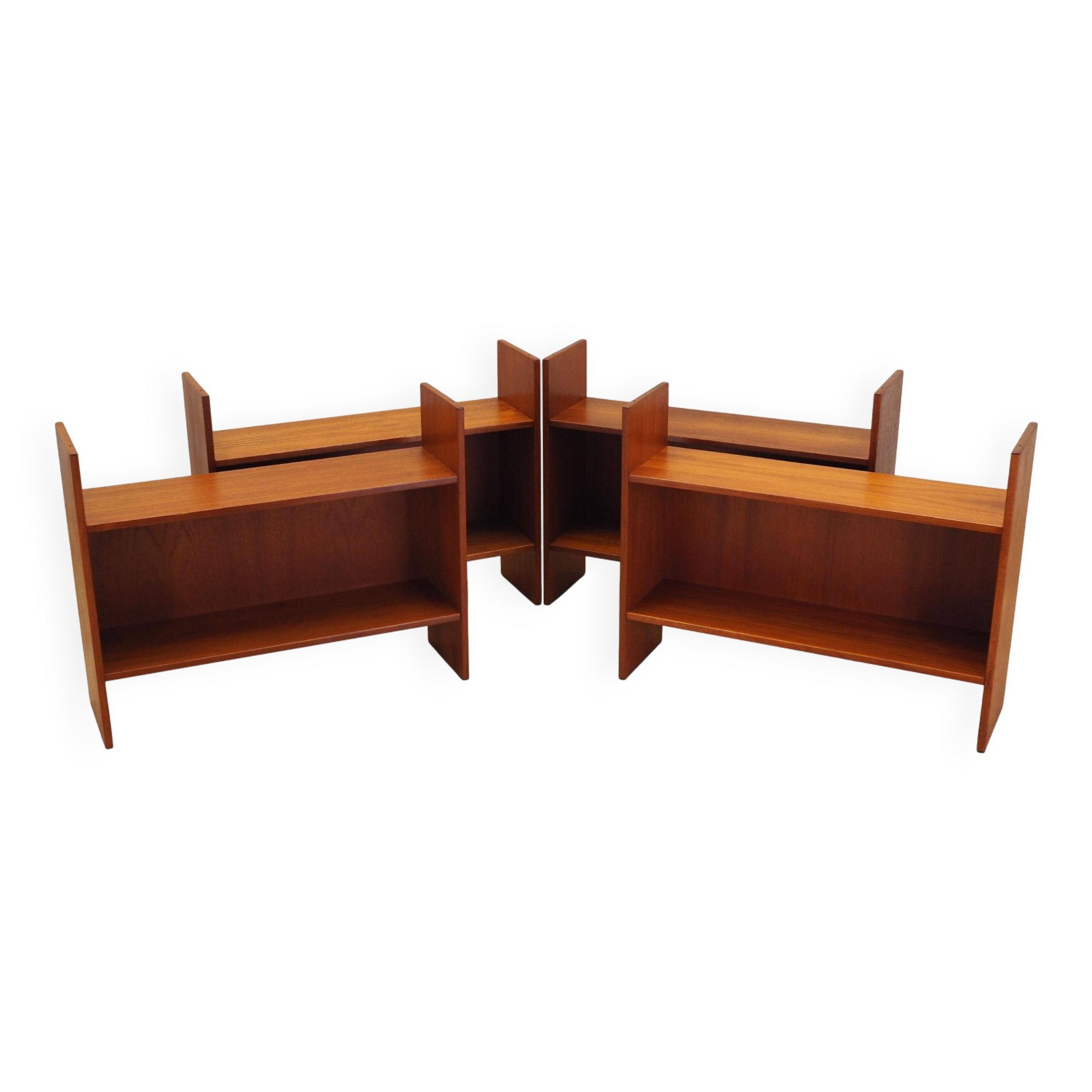 Set of teak bookcases, Danish design, 1970s, production: Denmark