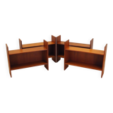 Set of teak bookcases, Danish design, 1970s, production: Denmark