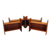 Set of teak bookcases, Danish design, 1970s, production: Denmark