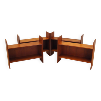 Set of teak bookcases, Danish design, 1970s, production: Denmark