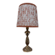 1960s gilded wooden candlestick lamp