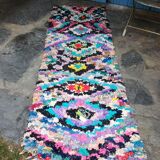 Former Moroccan boucherouite carpet 215 x 80 cm