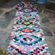 Former Moroccan boucherouite carpet 215 x 80 cm