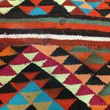 Old turkish narrow kilim runner 320x85 cm