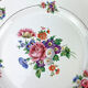 6 assiettes terre de fer salins modèle "anny" motif fleuris