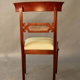 6 chairs from the brand Pierrefeu, a Lyon-based manufacturer, mahogany.