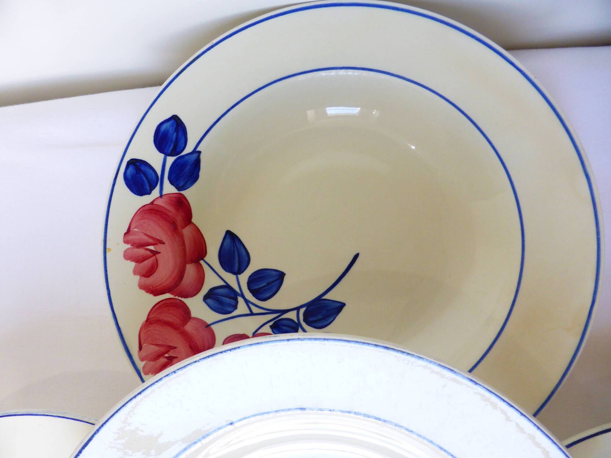 4 vintage deep plates from the HBCM factory 220633