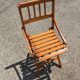 Folding wooden chair