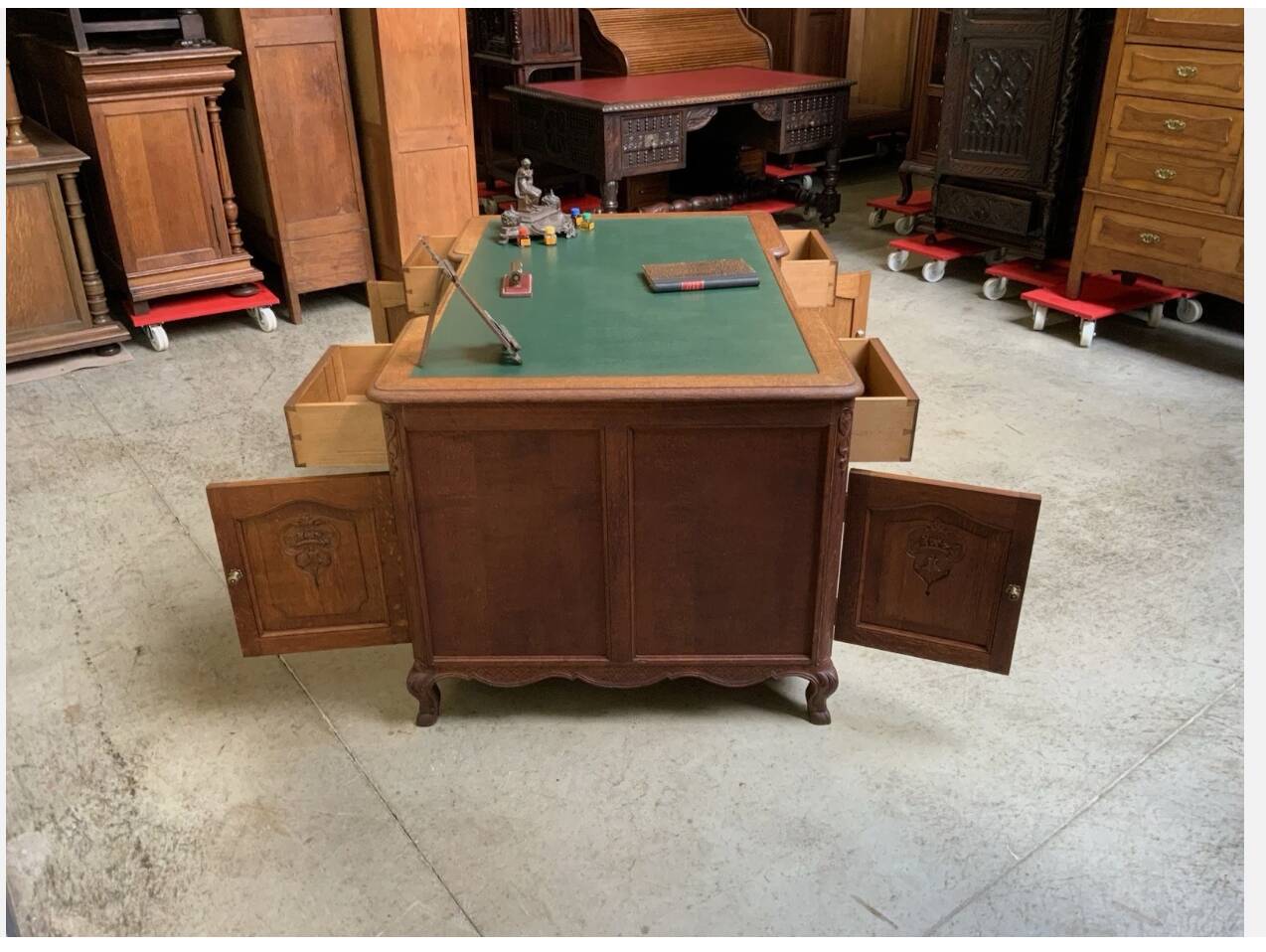 Bureau à double face - Art nouveau