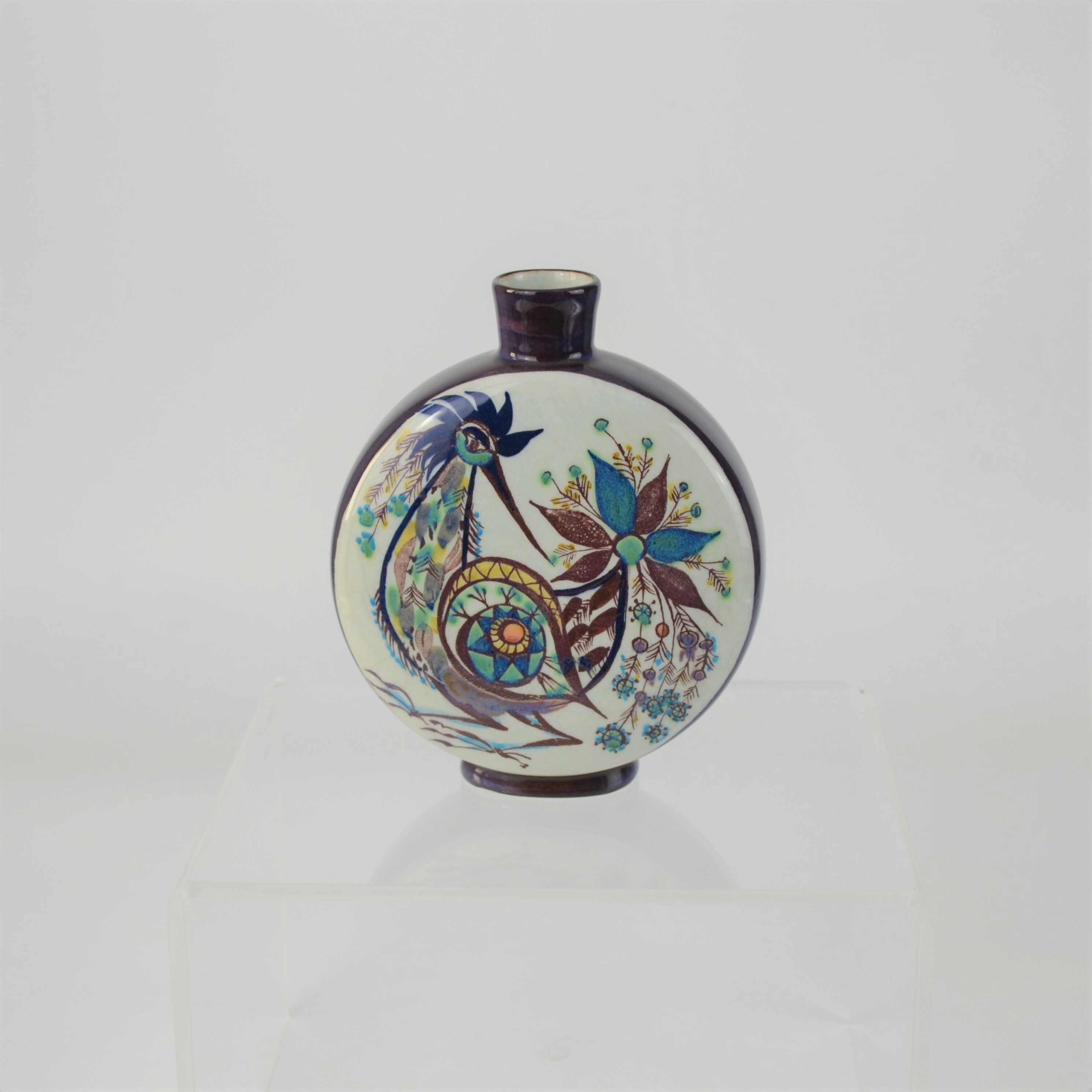 Earthenware bottle from Marianne Johnson's Tenera series for Aluminia