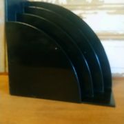 Porte vinyles "Crayonne" en plastique vers 70/80
