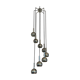 Suspension 70s chrome 8 globes