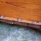 Early 20th century wardrobe in turned pine and pitch pine