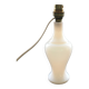 Lamp base in white opaline.