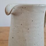 Glazed stoneware pitcher