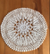 Placemat absolutely superb 23 cm crocheted by hand