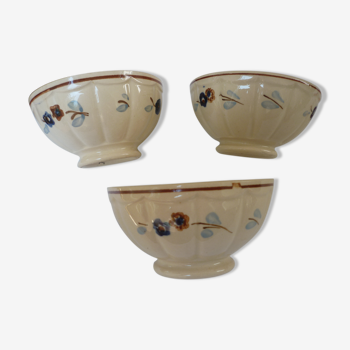 Set of 3 Sarreguemines bowls